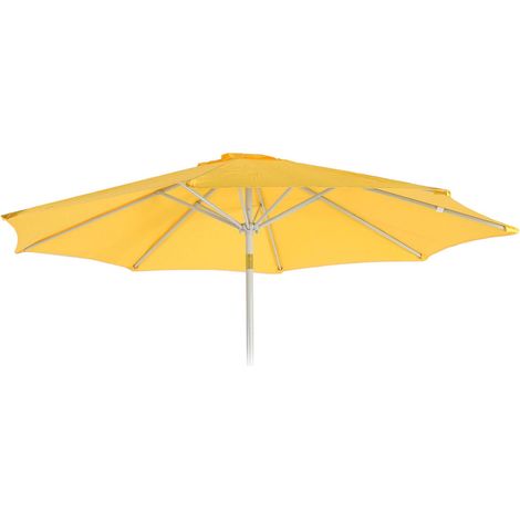 Toile de rechange pour parasol N19, Toile de rechange pour parasol, Ø 3m tissu/textile 5kg jaune (1/5)