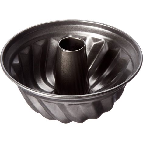 Zenker - Stampo per ciambella 22 cm della serie "Pure", stabile e rivestito, per succosi di ciambella, stampo rotondo con rivestimento antiaderente (colore: Nero) Quantità: 1 pezzo (1/2)