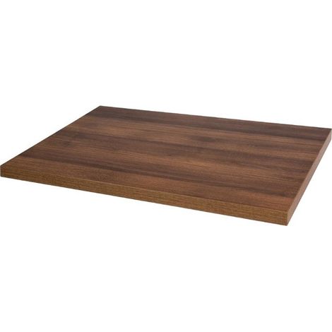 Plateau de Table Rectangulaire Pré-Percé Chêne Rustique 700mm - Bolero (1/5)