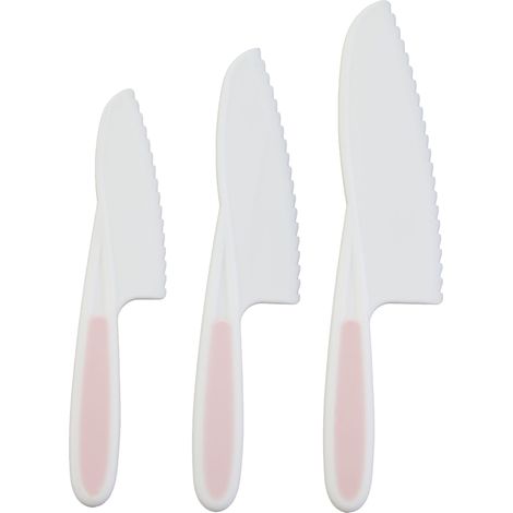 Premier Housewares Set of Three Zing Pastel Pink Knives (1/5)