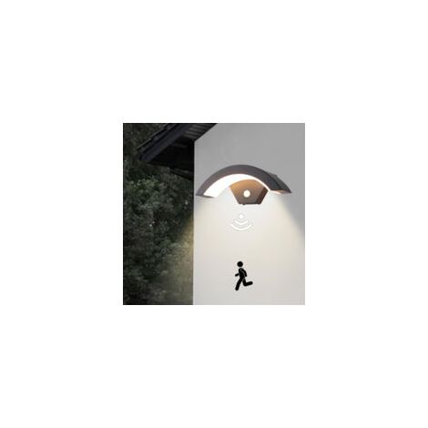 LED-Wandleuchte, 18 W, für den Innen- und Außenbereich, mit Bewegungsmelder, LED-Panel-Wandleuchte, Schutzart IP65, moderne Beleuchtung für Eingangsbereich und Garten, 3000 K