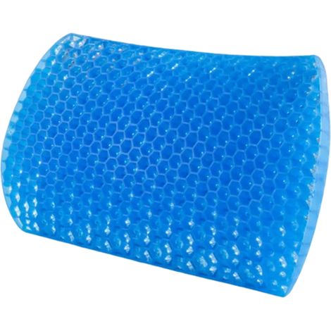 Coussin de siège en gel, petit coussin de siège à motif alvéolé avec revêtement antidérapant pour soulager les douleurs dorsales, coussin en gel pour chaise de bureau ou fauteuil roulant (14,96 x 9,44 (1/5)