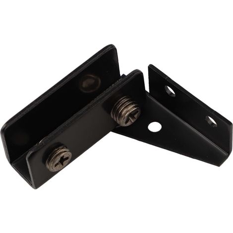 Double Head Hinge for Glass Doors (Double Head Hinge, Black) (1/5)