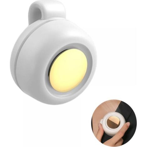 Ventilateur portable sans pales, mini ventilateur USB avec orientation du flux d’air réglable à 360°, couleur blanc (1/4)