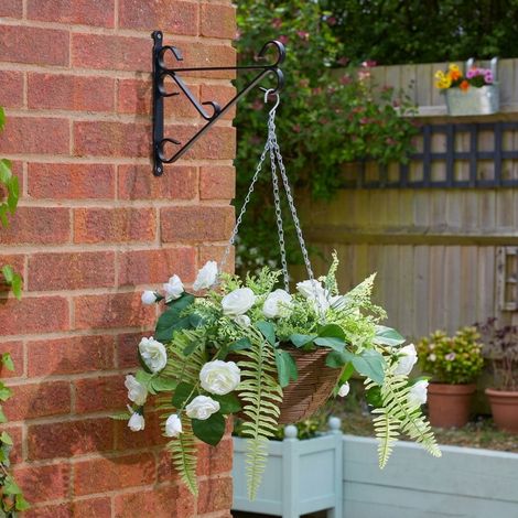 Regal Rose Sensation Artificial Hanging Basket (1/2)