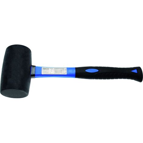 Bgs Technic – Maillet caoutchouc 750g – Tête de 70mm – Manche fibre de verre 340mm – Pour travaux de précision