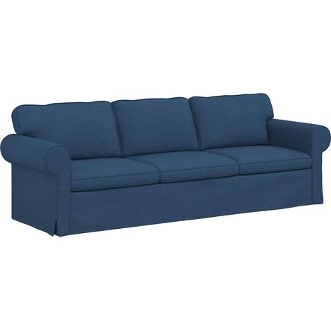 Divano Blu 245 x 82 x 80 cm Tessuto vidaXL
