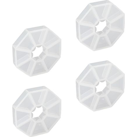 8-Grid Clear Plastic Storage Box, Organizer with Dividers for Small Items, Pills, Beads, Jewelry, Fishing Gear (1/5)