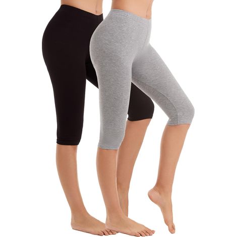 Capri Pantalon sous Vêtements Femme Pyjama Legging Coton 3/4 été (1/5)
