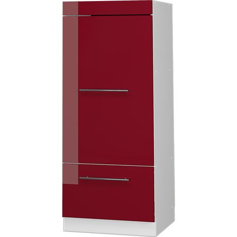 Set mobili bagno Fame-Line, Bordeaux lucido, 60 cm, Vicco