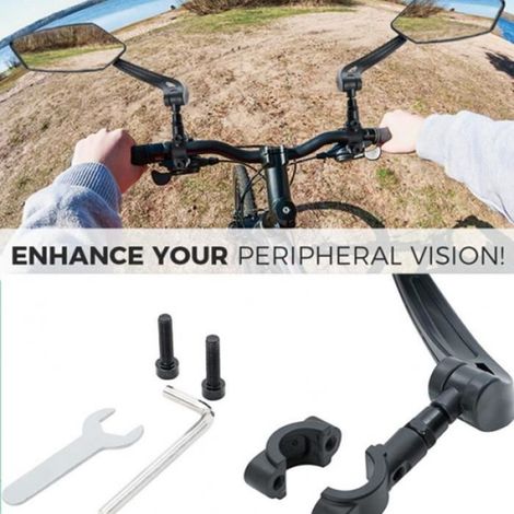 Rétroviseur vélo Rétroviseur vélo électrique universelle haute qualité réglable 360° (1/4)