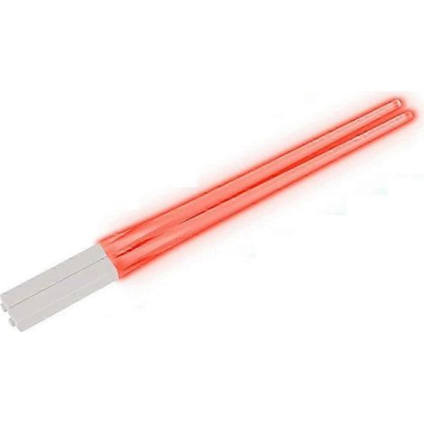 Baguettes LED sushi 9 couleurs - Réutilisables - Style sabre laser - Rouge