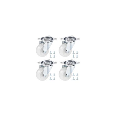 4 ruedas para muebles - Altura 40 mm - Capacidad 100 kg - Crezuo
