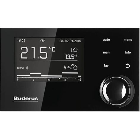 Buderus Logamatic RC310 schwarz DE,AT,LU System-Bedieneinheit, mit Außenfühler T1 - 7738113411 von Buderus