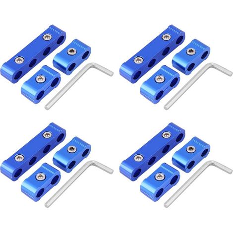 Kit de raccord de pince de séparation de tuyau de fil de bougie d'allumage de moteur tressé de 12 pièces pour 8mm 9mm 10mm (1/5)