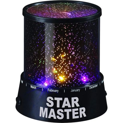 Veilleuse projecteur galaxie noire – Crépuscule romantique et coloré (1/5)
