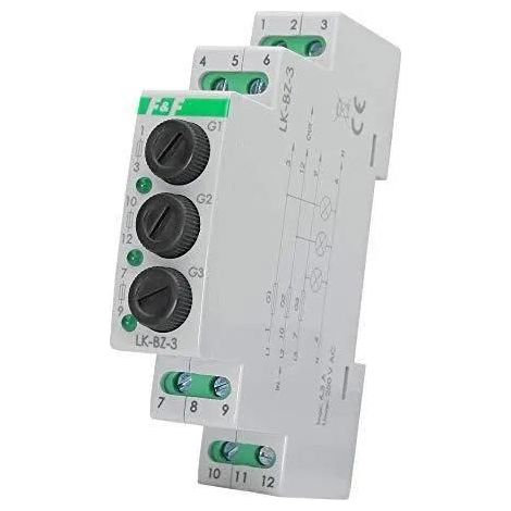 ff Lampe de contrôle triface vert pour circuits électriques (1/3)