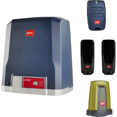BFT – Kit de motorisation de portail coulissant 600 kg – Moteur 230V avec centrale SHYRA AC – Vitesse 9 m/min – Couple 18 Nm – Installation rapide