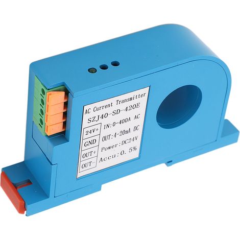 Transmetteur de courant alternatif monophasé 4-20 mA pour commande par automate programmable (1/5)