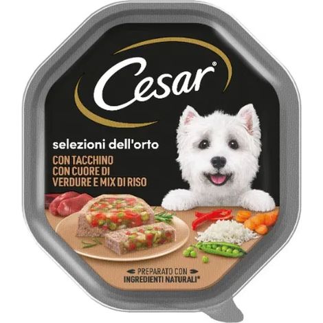 Cesar Cane Selezioni dell'Orto 150gr Tacchino verdure e Riso