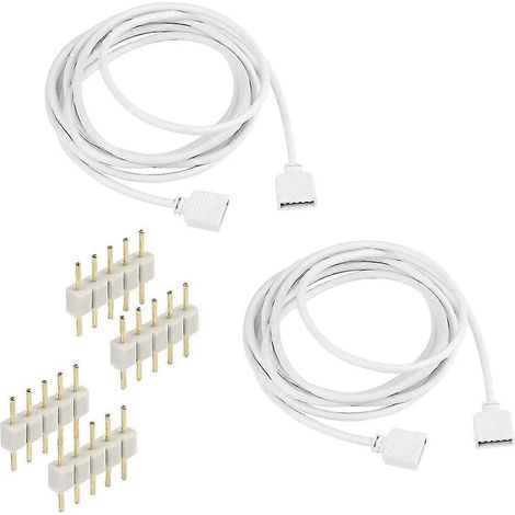 Câble Supernight Lot de 2 rallonges de 2 m (6,56 pi) avec connecteur femelle pour LED SMD 5050/3528 (1/5)