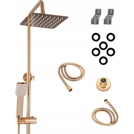 ROSSA ROSE GOLD RAIN SHOWER SET (1/5)