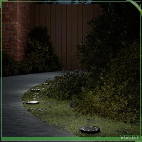 Lampe solaire de jardin - FAFEISY - 4008202 - Lot 4 piquets - Étanche IP65 - Allumage automatique (1/5)