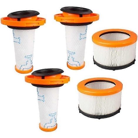 Pack de 5 filtres pour aspirateurs compatibles avec les aspirateurs X-FORCE FLEX 9.60 RH20xx ZR009010 ZR009012. (1/5)