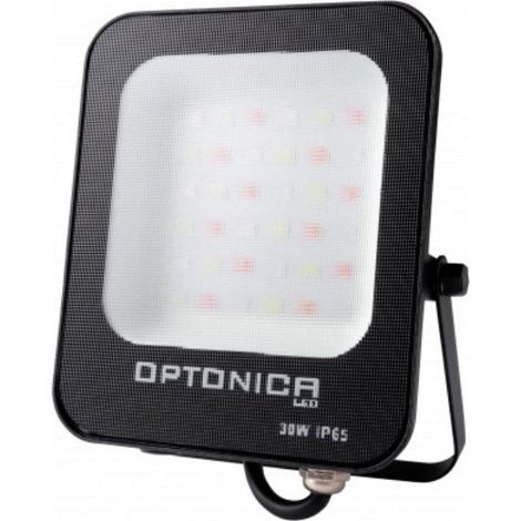 Projecteur LED RGB 30W Extérieur IP66 Plat NOIR - SILAMP (1/2)