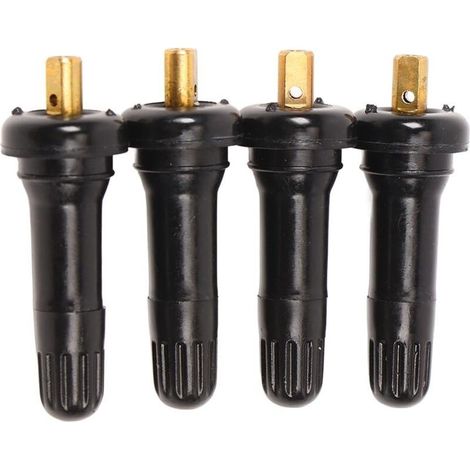 Tige de valve de pneu étanche pour capteur de pression Ford – Caoutchouc durable – Lot de 4 pièces – Installation facile sans outil (1/5)