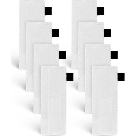 8 lingettes humides pour nettoyeurs vapeur Karcher, chiffons en microfibre pour nettoyeurs vapeur (1/4)