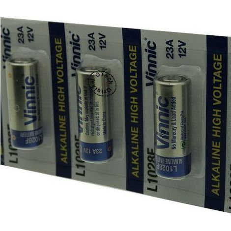 Pack de 5 piles Vinnic A23S (1/2)
