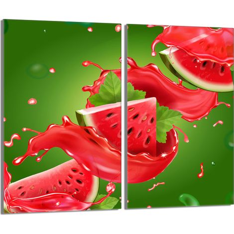 Glasschutzplatte für den Herd 2x30x52 Wassermelone (1/5)
