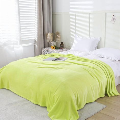 Cómoda manta de sofá de piel sintética, manta de lana de color liso ultrasuave y cálida, manta tipo cojín mullida y cómoda, adecuada para sofás, camas y otros tipos de suelos.