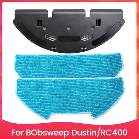 Pour BObsweep Dustin/pour RC400 aspirateur robot microfibre patins de rechange support de serpillière kit efficace sol nettoyage (1/5)