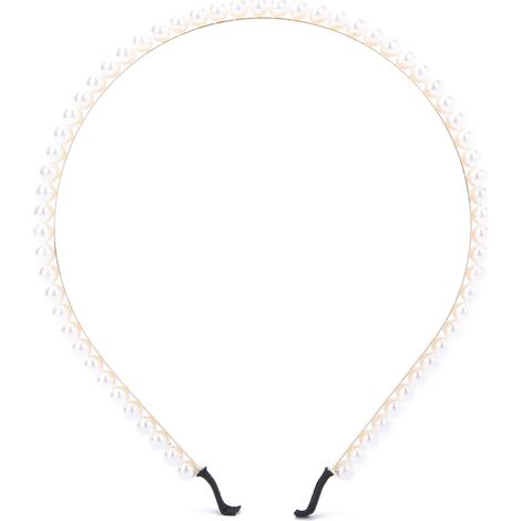 Bandeau de mariée en alliage avec perles, accessoire capillaire pour femmes, fêtes et cérémonies (1/5)