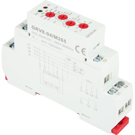 Relais de surveillance de tension triphasé GRV8-04, protection contre les défauts de phase M265 (1/5)