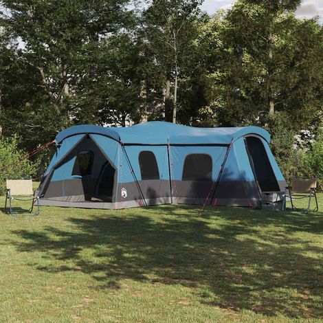 vidaXL  Tent 16-Person  with Roof with Storage Blue 680 x 510 x 210 cm