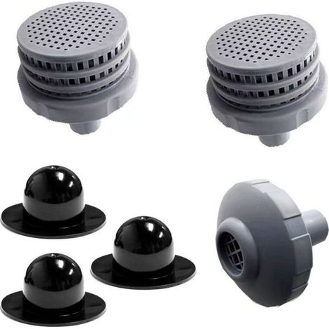 Intex Small Pool Filter - 2 Pack, Pool Accessories, Hose Holder, Pool Wall Valve Cap Filter (1/2)