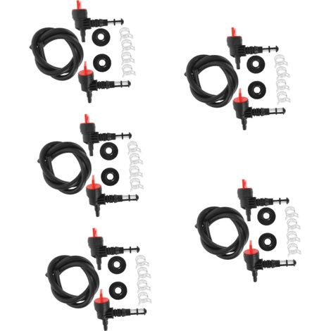5 Ensembles Soupape Vanne De Coupure De Conduite De Carburant Accessoires De Réparation De Générateur Kit De Coupure De Carburant Fermer Bouchon De Vidange D' Plastique (1/5)
