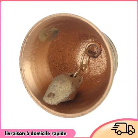 1 Cloche en laiton, polie à la main, décoration Feng Shui, pour temple, bureau, voiture (1/5)