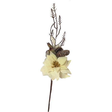 Pick Rametto stella d.12 X H 26 cm addobbo albero Natale