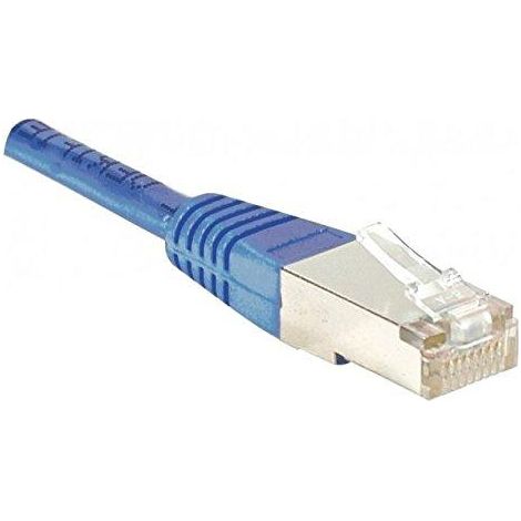 Cordon RJ45 CAT. 5e F/UTP 5m Bleu
