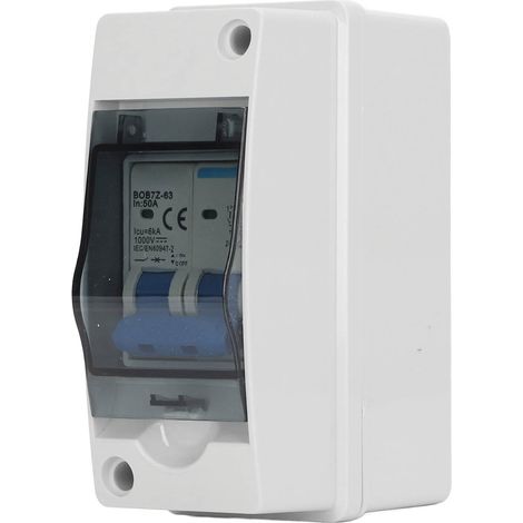 Interrupteur sectionneur 1000 V CC, disjoncteur miniature photovoltaïque avec boîtier de distribution étanche IP65 (1/5)