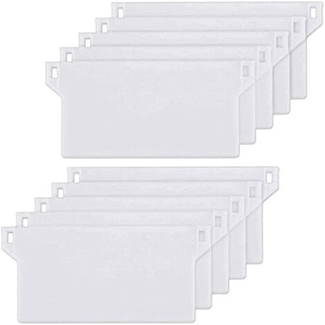 10pcs Plaque de Lestage Store Californien Poids Lest Stores Verticaux Plaque Lestage Store Lamelle Verticale 127mm Pièce Rechange Blanche (1/5)
