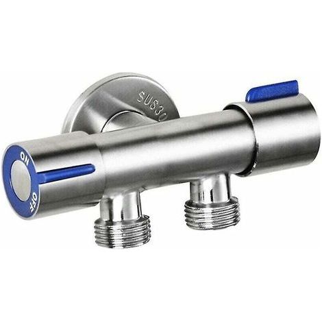 Adaptateur de Valve de Pneu avec Tuyau Pompe et 2 Embouts Laiton pour Voiture Vélo Moto (1/4)