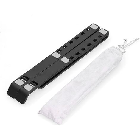 étagère rangement-Support pour Ordinateur Portable Aluminium Dépliante Portable Anti-échauffement Noir Compatible 15.6" (1/4)
