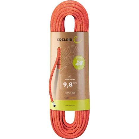 Cuerda dinámica Edelrid Heron Eco Dry de 9,8 mm y 50 m - resistente al fuego