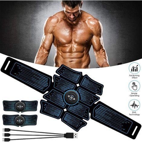 EMS-Schlankheitsgürtel für Bauch und Arme, Bauchmuskelstimulator, für Heimfitnessübungen. (1/5)