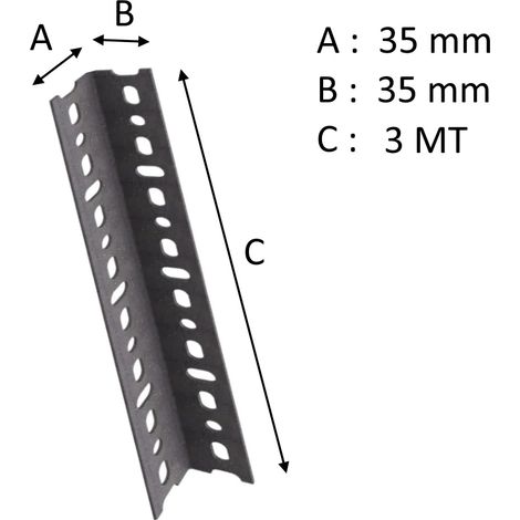 MONTANTE ANGOLARE X SCAFFALATURE 35 X 35 MT 3